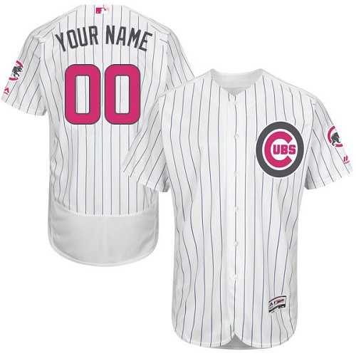 Customized Men's Chicago Cubs White Mother's Day Flexbase Jersey,We sell and wholesale Customized Men's Chicago Cubs White Mother's Day Flexbase Jersey on line form chian!