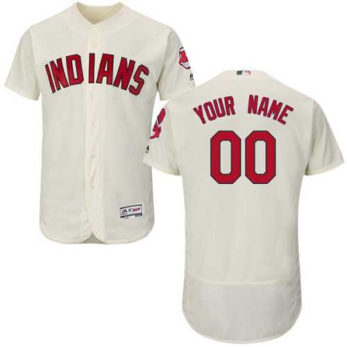 Customized Men's Cleveland Indians Cream Flexbase Jersey,We sell and wholesale Customized Men's Cleveland Indians Cream Flexbase Jersey on line form chian!
