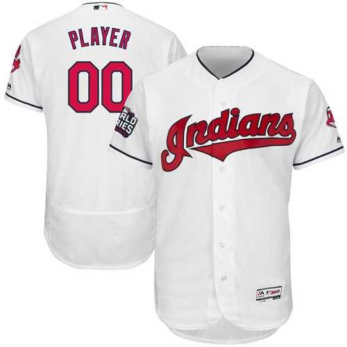Customized Men's Cleveland Indians White World Series Flexbase Jersey,We sell and wholesale Customized Men's Cleveland Indians White World Series Flexbase Jersey on line form chian!