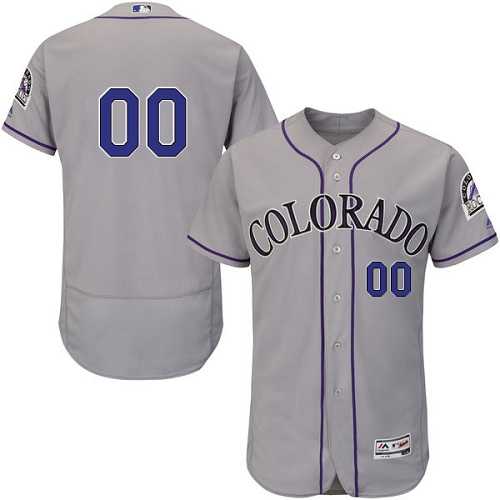 Customized Men's Colorado Rockies Gray Flexbase Jersey,We sell and wholesale Customized Men's Colorado Rockies Gray Flexbase Jersey on line form chian!
