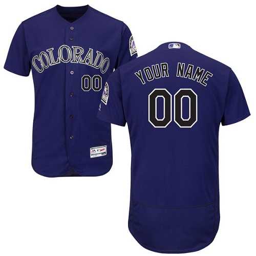 Customized Men's Colorado Rockies Purple Flexbase Jersey,We sell and wholesale Customized Men's Colorado Rockies Purple Flexbase Jersey on line form chian!