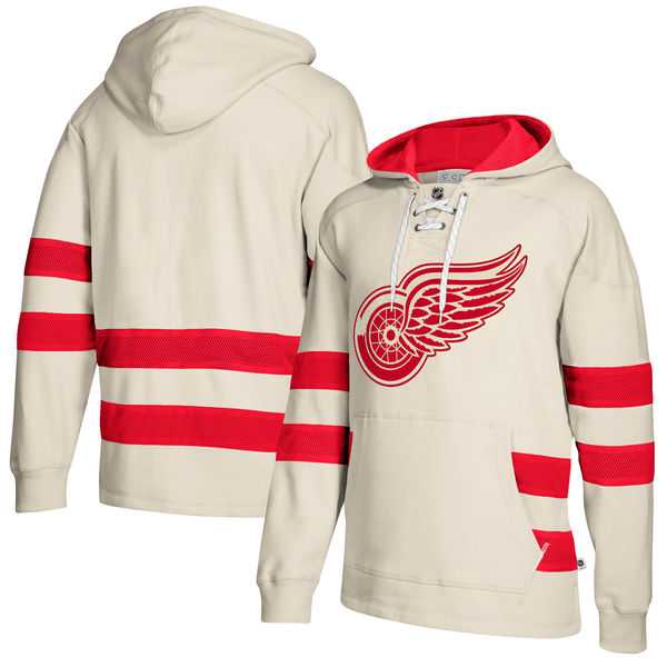 Customized Men's Detroit Red Wings Cream All Stitched Hooded Sweatshirt,We sell and wholesale Customized Men's Detroit Red Wings Cream All Stitched Hooded Sweatshirt on line form chian!