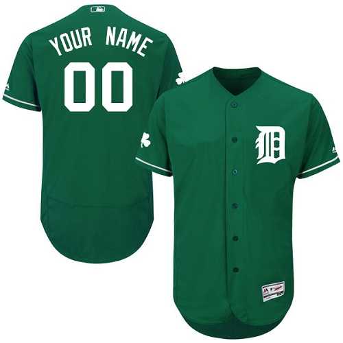 Customized Men's Detroit Tigers Green Celtic Flexbase Jersey,We sell and wholesale Customized Men's Detroit Tigers Green Celtic Flexbase Jersey on line form chian!