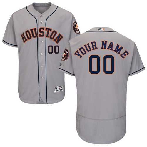 Customized Men's Houston Astros Gray Flexbase Jersey,We sell and wholesale Customized Men's Houston Astros Gray Flexbase Jersey on line form chian!