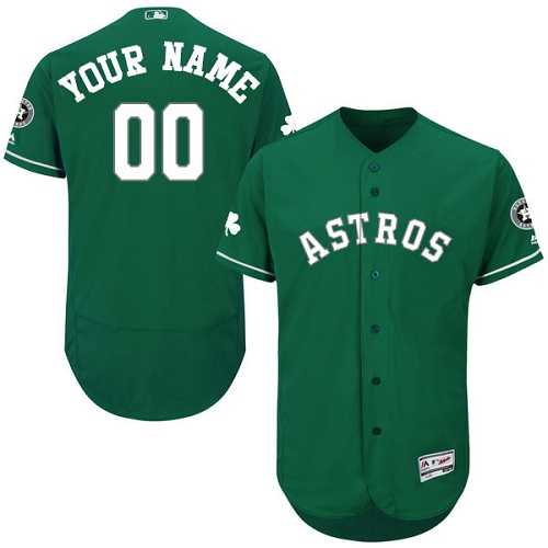 Customized Men's Houston Astros Green Celtic Flexbase Jersey,We sell and wholesale Customized Men's Houston Astros Green Celtic Flexbase Jersey on line form chian!
