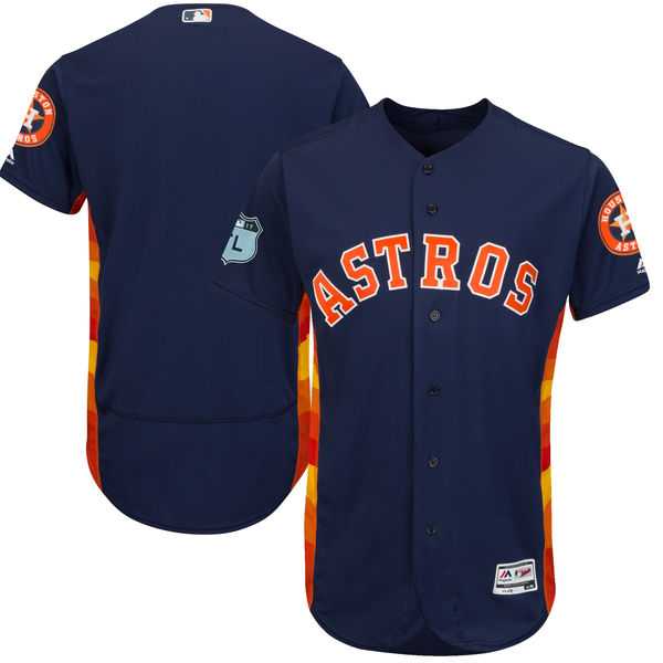 Customized Men's Houston Astros Navy 2017 Spring Training Flexbase Jersey,We sell and wholesale Customized Men's Houston Astros Navy 2017 Spring Training Flexbase Jersey on line form chian!