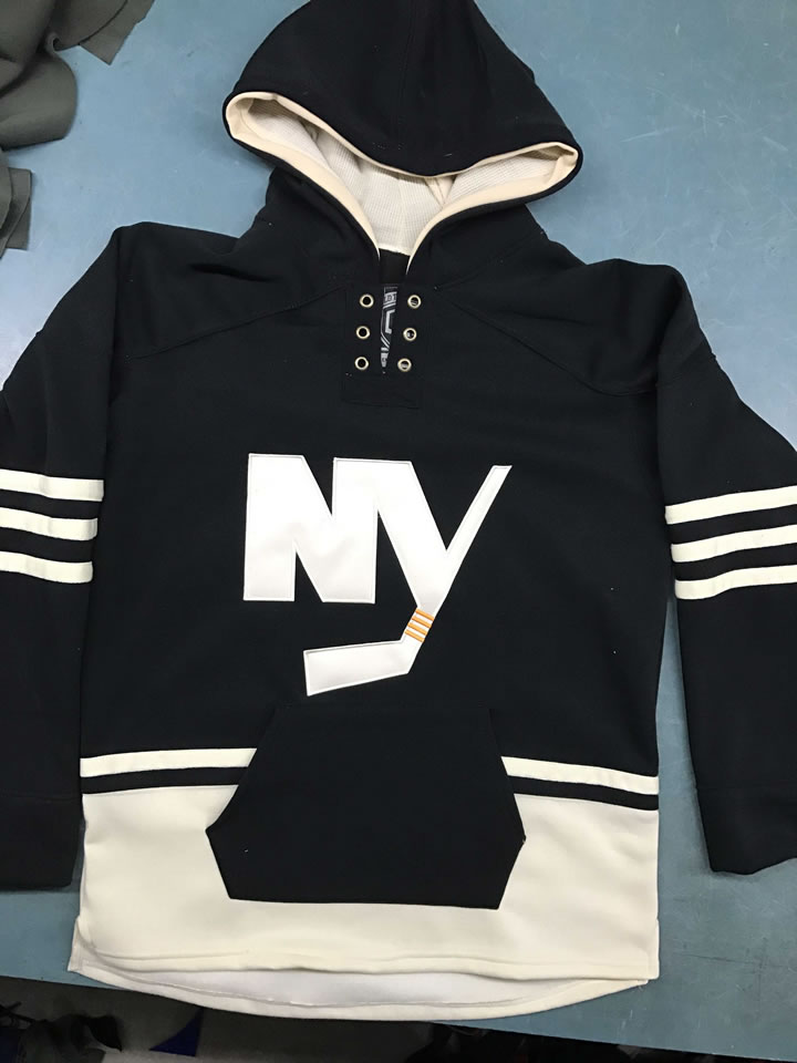 Customized Men's Islanders Black Hooded Sweatshirt,We sell and wholesale Customized Men's Islanders Black Hooded Sweatshirt on line form chian!