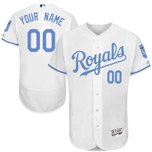Customized Men's Kansas City Royals White Father's Day Flexbase Jersey,We sell and wholesale Customized Men's Kansas City Royals White Father's Day Flexbase Jersey on line form chian!