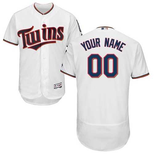 Customized Men's Minnesota Twins White Flexbase Jersey,We sell and wholesale Customized Men's Minnesota Twins White Flexbase Jersey on line form chian!