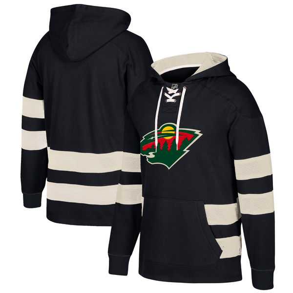 Customized Men's Minnesota Wild Black All Stitched Hooded Sweatshirt,We sell and wholesale Customized Men's Minnesota Wild Black All Stitched Hooded Sweatshirt on line form chian!