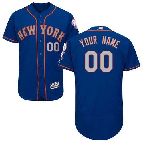 Customized Men's New York Mets Blue Alternate Flexbase Jersey,We sell and wholesale Customized Men's New York Mets Blue Alternate Flexbase Jersey on line form chian!