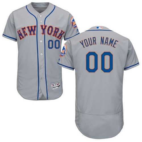 Customized Men's New York Mets Gray Flexbase Jersey,We sell and wholesale Customized Men's New York Mets Gray Flexbase Jersey on line form chian!