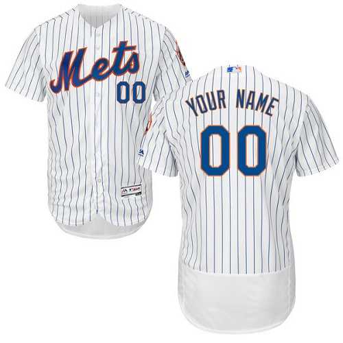 Customized Men's New York Mets White Flexbase Jersey,We sell and wholesale Customized Men's New York Mets White Flexbase Jersey on line form chian!