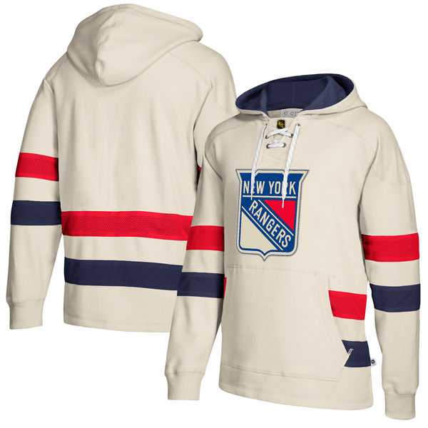 Customized Men's New York Rangers Cream All Stitched Hooded Sweatshirt,We sell and wholesale Customized Men's New York Rangers Cream All Stitched Hooded Sweatshirt on line form chian!