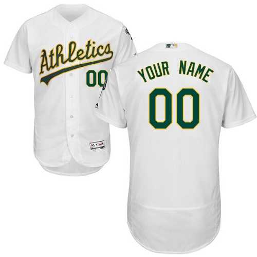 Customized Men's Oakland Athletics White Flexbase Jersey,We sell and wholesale Customized Men's Oakland Athletics White Flexbase Jersey on line form chian!