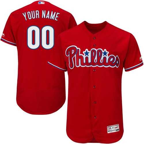 Customized Men's Philadelphia Phillies Red Flexbase Jersey,We sell and wholesale Customized Men's Philadelphia Phillies Red Flexbase Jersey on line form chian!