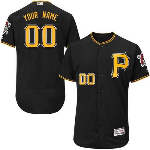 Customized Men's Pittsburgh Pirates Black Flexbase Jersey,We sell and wholesale Customized Men's Pittsburgh Pirates Black Flexbase Jersey on line form chian!