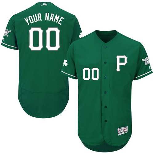 Customized Men's Pittsburgh Pirates Green Celtic Flexbase Jersey,We sell and wholesale Customized Men's Pittsburgh Pirates Green Celtic Flexbase Jersey on line form chian!