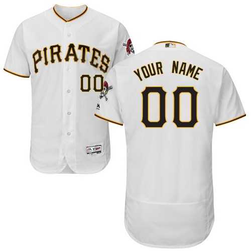 Customized Men's Pittsburgh Pirates White Flexbase Jersey,We sell and wholesale Customized Men's Pittsburgh Pirates White Flexbase Jersey on line form chian!