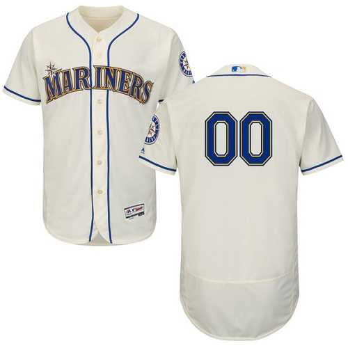 Customized Men's Seattle Mariners Cream Flexbase Jersey,We sell and wholesale Customized Men's Seattle Mariners Cream Flexbase Jersey on line form chian!