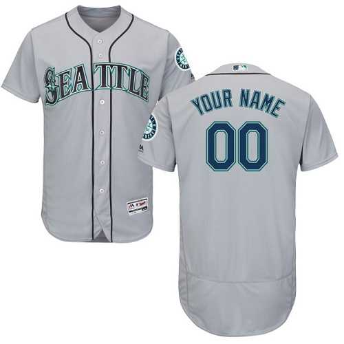 Customized Men's Seattle Mariners Gray Flexbase Jersey,We sell and wholesale Customized Men's Seattle Mariners Gray Flexbase Jersey on line form chian!