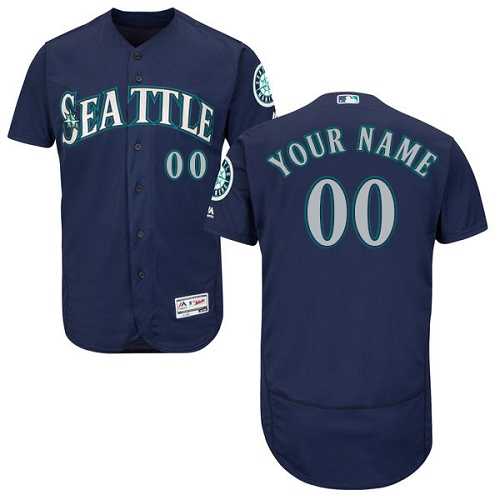 Customized Men's Seattle Mariners Navy Flexbase Jersey,We sell and wholesale Customized Men's Seattle Mariners Navy Flexbase Jersey on line form chian!