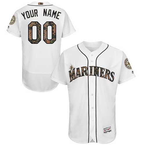 Customized Men's Seattle Mariners White Memorial Day Flexbase Jersey,We sell and wholesale Customized Men's Seattle Mariners White Memorial Day Flexbase Jersey on line form chian!