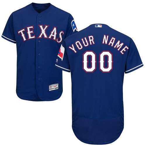 Customized Men's Texas Rangers Blue Flexbase Jersey,We sell and wholesale Customized Men's Texas Rangers Blue Flexbase Jersey on line form chian!