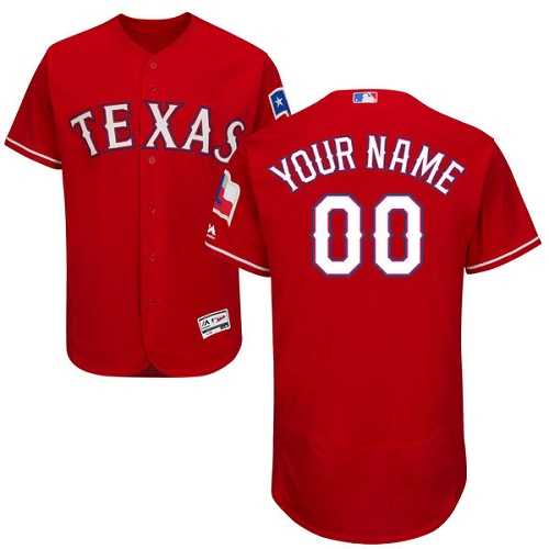 Customized Men's Texas Rangers Red Flexbase Jersey,We sell and wholesale Customized Men's Texas Rangers Red Flexbase Jersey on line form chian!