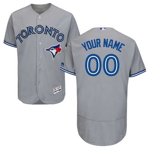 Customized Men's Toronto Blue Jays Gray Flexbase Jersey,We sell and wholesale Customized Men's Toronto Blue Jays Gray Flexbase Jersey on line form chian!