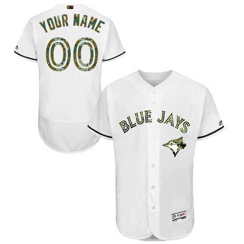 Customized Men's Toronto Blue Jays White Memorial Day Flexbase Jersey,We sell and wholesale Customized Men's Toronto Blue Jays White Memorial Day Flexbase Jersey on line form chian!