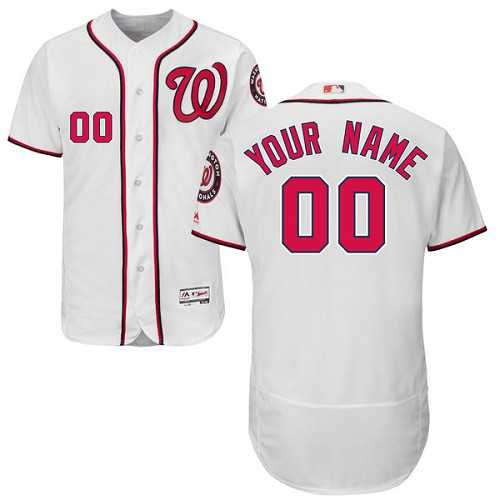 Customized Men's Washington Nationals White Flexbase Jersey,We sell and wholesale Customized Men's Washington Nationals White Flexbase Jersey on line form chian!