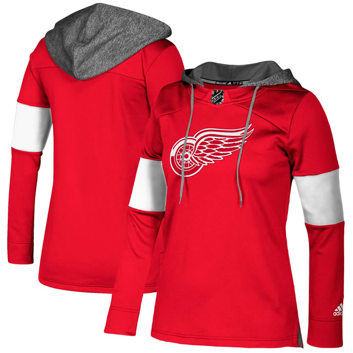 Customized Women Red Wings Red All Stitched Hooded Sweatshirt,We sell and wholesale Customized Women Red Wings Red All Stitched Hooded Sweatshirt on line form chian!