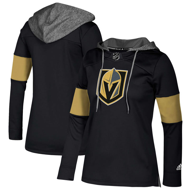 Customized Women Vegas Golden Knights Black All Stitched Hooded Sweatshirt,We sell and wholesale Customized Women Vegas Golden Knights Black All Stitched Hooded Sweatshirt on line form chian!