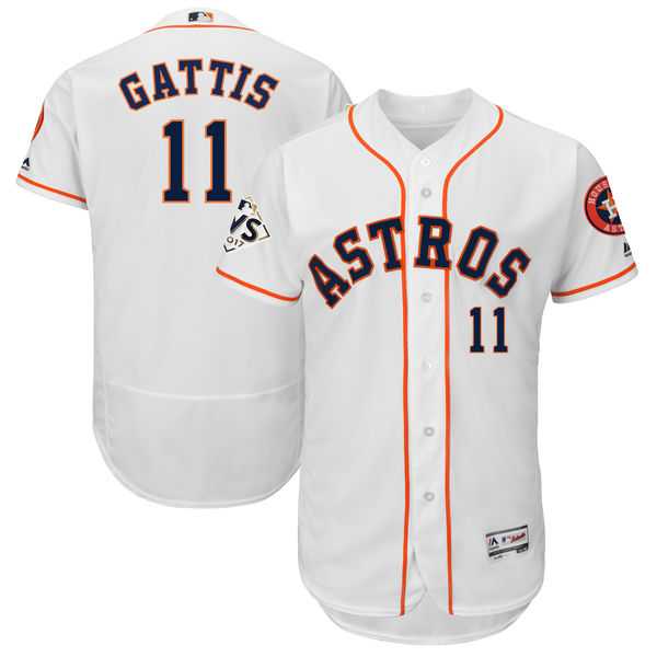 Houston Astros #11 Evan Gattis White 2017 World Series Bound Flexbase Player Jersey,We sell and wholesale Houston Astros #11 Evan Gattis White 2017 World Series Bound Flexbase Player Jersey on line form chian!