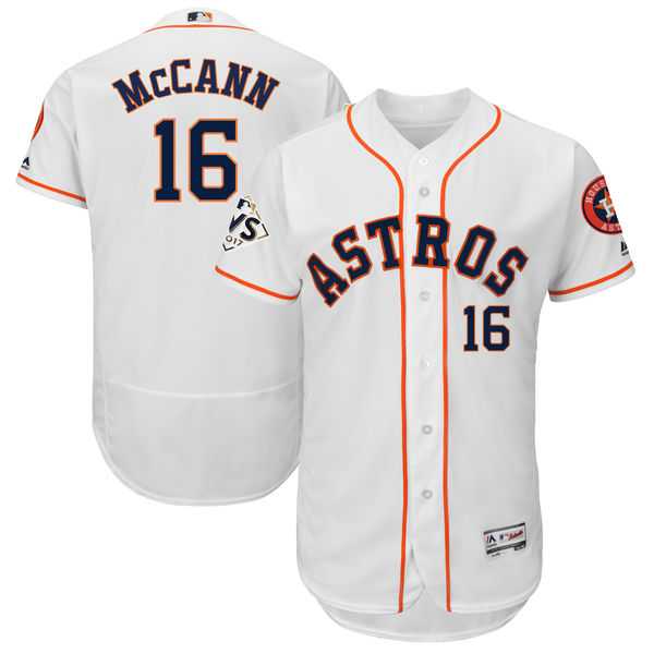 Houston Astros #16 Brian McCann White 2017 World Series Bound Flexbase Player Jersey,We sell and wholesale Houston Astros #16 Brian McCann White 2017 World Series Bound Flexbase Player Jersey on line form chian!