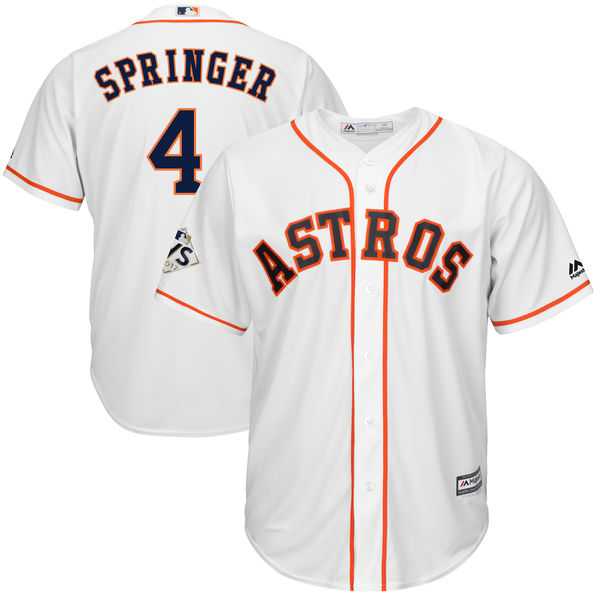 Houston Astros #4 George Springer White 2017 World Series Bound Cool Base Player Jersey,We sell and wholesale Houston Astros #4 George Springer White 2017 World Series Bound Cool Base Player Jersey on line form chian!