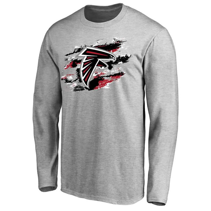Men's Atlanta Falcons Pro Line Ash True Colors Long Sleeve T-Shirt 90Hou,We sell and wholesale Men's Atlanta Falcons Pro Line Ash True Colors Long Sleeve T-Shirt 90Hou on line form chian!