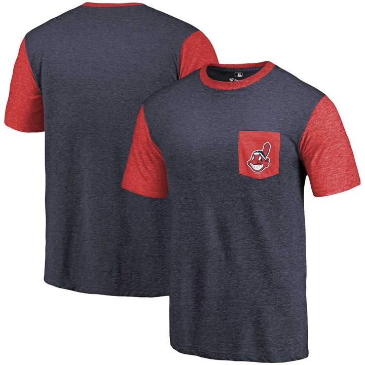 Men's Cleveland Indians Fanatics Branded Navy-Red Refresh Pocket T-Shirt 90Hou,We sell and wholesale Men's Cleveland Indians Fanatics Branded Navy-Red Refresh Pocket T-Shirt 90Hou on line form chian!