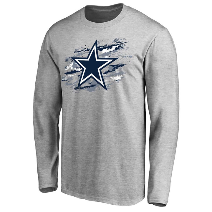 Men's Dallas Cowboys Ash True Colors Long Sleeve T-Shirt 90Hou,We sell and wholesale Men's Dallas Cowboys Ash True Colors Long Sleeve T-Shirt 90Hou on line form chian!