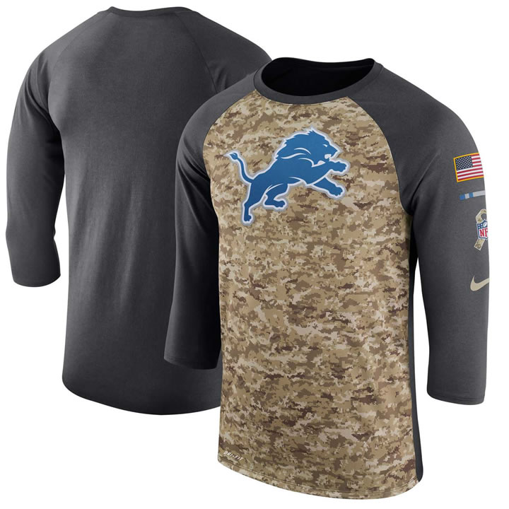 Men's Detroit Lions Nike Camo Anthracite Salute to Service Sideline Legend Performance Three-Quarter Sleeve T-Shirt 90Hou,We sell and wholesale Men's Detroit Lions Nike Camo Anthracite Salute to Service Sideline Legend Performance Three-Quarter Sleeve T-Shirt 90Hou on line form chian!