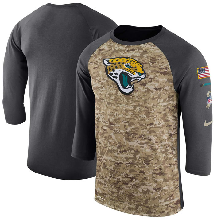 Men's Jacksonville Jaguars Nike Camo Anthracite Salute to Service Sideline Legend Performance Three-Quarter Sleeve T-Shirt 90Hou,We sell and wholesale Men's Jacksonville Jaguars Nike Camo Anthracite Salute to Service Sideline Legend Performance Three-Quarter Sleeve T-Shirt 90Hou on line form chian!