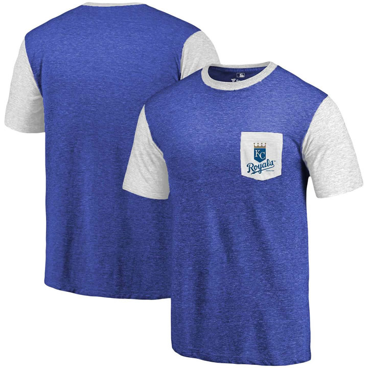 Men's Kansas City Royals Fanatics Branded Royal-White Tri-Blend Refresh Pocket T-Shirt 90Hou,We sell and wholesale Men's Kansas City Royals Fanatics Branded Royal-White Tri-Blend Refresh Pocket T-Shirt 90Hou on line form chian!