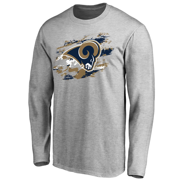 Men's Los Angeles Rams NFL Pro Line Ash True Colors Long Sleeve T-Shirt 90Hou,We sell and wholesale Men's Los Angeles Rams NFL Pro Line Ash True Colors Long Sleeve T-Shirt 90Hou on line form chian!