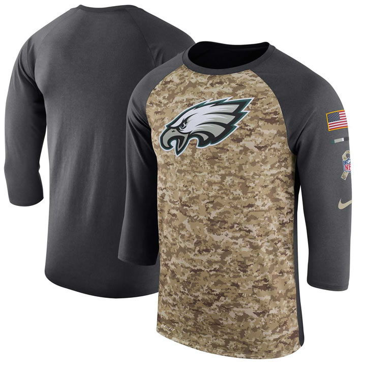 Men's Philadelphia Eagles Nike Camo Anthracite Salute to Service Sideline Legend Performance Three-Quarter Sleeve T-Shirt 90Hou,We sell and wholesale Men's Philadelphia Eagles Nike Camo Anthracite Salute to Service Sideline Legend Performance Three-Quarter Sleeve T-Shirt 90Hou on line form chian!