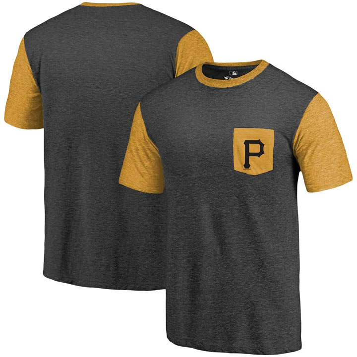 Men's Pittsburgh Pirates Fanatics Branded Black-Gold Refresh Pocket T-Shirt 90Hou,We sell and wholesale Men's Pittsburgh Pirates Fanatics Branded Black-Gold Refresh Pocket T-Shirt 90Hou on line form chian!