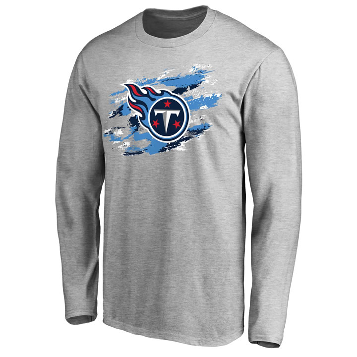 Men's Tennessee Titans NFL Pro Line Ash True Colors Long Sleeve T-Shirt 90Hou,We sell and wholesale Men's Tennessee Titans NFL Pro Line Ash True Colors Long Sleeve T-Shirt 90Hou on line form chian!