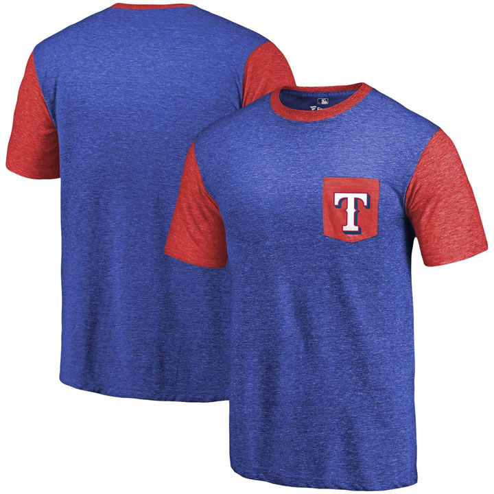 Men's Texas Rangers Fanatics Branded Royal-Red Tri-Blend Refresh Pocket T-Shirt 90Hou,We sell and wholesale Men's Texas Rangers Fanatics Branded Royal-Red Tri-Blend Refresh Pocket T-Shirt 90Hou on line form chian!