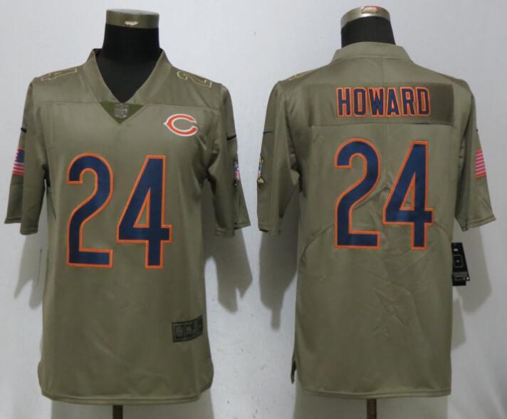 Nike Chicago Bears #24 Jordan Howard Olive Salute To Service Limited Jerseys,We sell and wholesale Nike Chicago Bears #24 Jordan Howard Olive Salute To Service Limited Jerseys on line form chian!