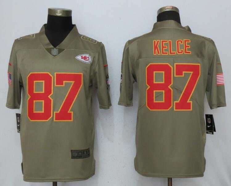 Nike Kansas City Chiefs #87 Travis Kelce Olive Salute To Service Limited Jerseys,We sell and wholesale Nike Kansas City Chiefs #87 Travis Kelce Olive Salute To Service Limited Jerseys on line form chian!
